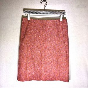 Talbots Pencil Skirt Tulip Floral Print Cotton